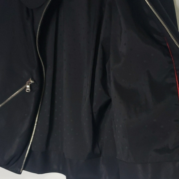 Marc By Marc Jacobs Black Leather Jacket Asymmetrical Zipper - Picture 4 of 8